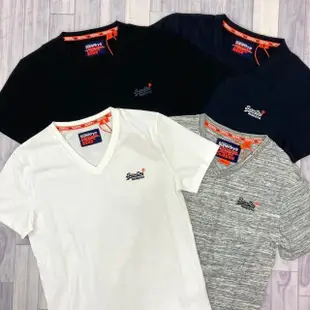 【Superdry】V領 刺繡男女皆可 短袖 極度乾燥 印度製 superdry 男版 T恤 短T 素t(短T V領 素t)