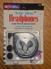 Sealed Vintage Sentry Stereo Earbuds H0228 .