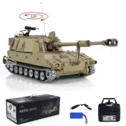 TD 1/16 RC Infrared BB Military Tank M109A2 Howitzer Barrel Recoil Metal Wheels