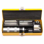 Impact Driver Socket Set Hand Screwdriver Phillips Hex Trox Star Flat Bits Case