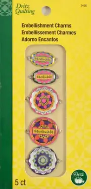 Dritz Quilting Embellishment Charms Handmade Kaleidescope #3425