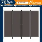 4-Panel Room Divider Anthracite 200x180 cm Privacy Screen Folding Partitio 20721