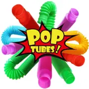 6 Pcs Pop Tubes Sensory Toys Fidget Toys Learning Toys for Toddlers Party Favors