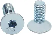 2/5/10/20pcs M3 M4 M5 M6 M8 M10 Grade 10.9 Galvanized Steel Key Head Screws Hex Socket Flat Countersunk Head Screw Bolt(40mm,M10 2pcs)