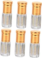 VINTORKY 6pcs Refillable Roller Bottles for Essential Oils Portable Travel Containers with Balls for Fragrances and Liquids Convenient Design for Go Use