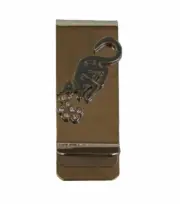 Feng Shui Jeweled Mongoose Rat Clip for Bringing Wealth
