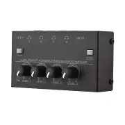 Ultra-Compact 4 Channels Stereo Headphone Amplifier with Mono Stereo Switch H5W3