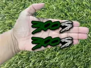 300 S Drip Car Emblem Badges Custom New Racing Aggressive Green / Black Silver S