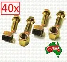 40 x Rotary Hoe Rotavator Blade Nut & Bolt Kit 5/8"x1 3/4" UNF Fits for Howard