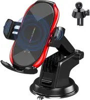 YITUMU Wireless Car Charger Mount,15W Fast Charging Auto-Clamping Car Phone Holder, Air Vent Windshield Dashboard Car Phone Mount for Iphone 13/12/11/X/8,Samsung S20/S10/Note20/Note10