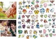 Cute Anime Temporary Tattoo,8 Sheets Anime for Kids,Children's Temporary Tattoo Toys,Waterproof Tattoo Stickers for cute Theme Birthday Party Favors, Suitable for Group Activities,Toy Patterns