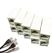 ETUCYNG Rj45 Coupler Ethernet Coupler - Female to Female Ethernet Extender | Modular Plug 10x Network Cable Connector for Seamless Connectivity