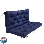 SEAHOME Waterproof Bench Cushion with Backrest, 2 or 3 Seat Swing Replacement