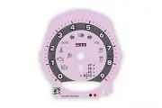 Porsche 911 991 Gauge Face Tachometer Dial PDK Light Purple with Silver Ring