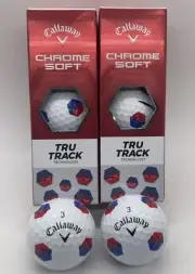 8 balls Callaway Chrome Soft Tour X Tru Track Golf Balls **NEW**
