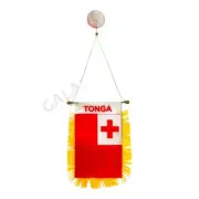 Tonga Flag Mini Banner / Double Sided Mini Tonga Car Window Flag