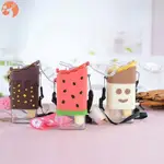 CUTE ICE CREAM PLASTIC WATER BOTTLE WITH STRAW STRAP POPSICL