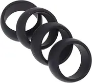 Totority 4Pcs Flexible Silicone Finger Rings Comfortable and Breathable Sports Bands for Workout Swimming Weight Lifting Stylish Protector Vibrant Colors for Active