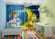 3D Moon girl 46 Blockout Photo Curtain Printing Curtains Drapes Fabric Window AU