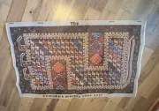 Columbia-Minerva Latch Hook S & Z Persian Rug Canvas Only 34"x58 #3437 Vintage