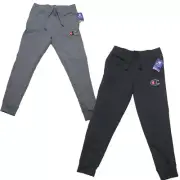 Champion Fleece Jogger Sweatpants Big C Logo Black Grey Training Athletic