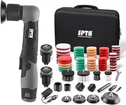 SPTA 12V Cordless Mini Polisher Multi Micro Scratches Killer Car Polisher RO/DA Mini Auto Machine Sets with Polishing Pad and Wool Pads for polishing, Sanding and Cleaning