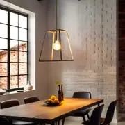 Urban Pendant Light in Matt Black or Brushed Chrome