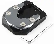 Motorcycle CNC Kickstand Foot Side Extension Pad Support Plate Enlarge Stand Fit for Aprilia SRMAX 250 300(SRMAX-Titanium)