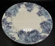 4 Pier 1 Vineyard Angleterre England Salad Plates / Saucers Grapes & Leaves NEW!