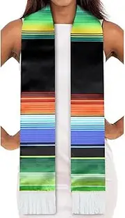 [HELVES] Mexican Graduation Stole, Belt for Graduation, 2024 Mexican Graduation Sash, Hispanic Stole Graduation Serape Scarf, Mexican Sarape Graduation Sash