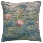 Monet's Water Lilies European Cushion Cover Home Decor Tapestry Pillow 18x18 in
