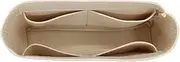 [XIAOYIBAIHUOUK] Gucci Marmont Bag Organiser Suede Lined Bag Storage Bag Portable Cosmetic Bag, Beige A, M