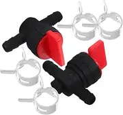 Yardwe Efficient Maintenance 2pcs Replacement Straight Valve for Lawn Mowers Gas Shut Off Valve for Equipment