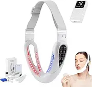 Contourflex 4-in-1 Massager for Face, Contour Flex Facial Sculpting Device, for Double Chin, Tightens Jawline, Reduces Sagging Skin, Give You A Hydrated and Smooth Little V Face (White)