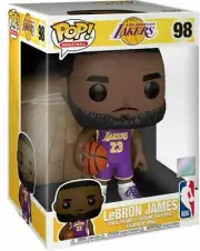 Funko Pop! Los Angeles Lakers Lebron James #98 (Purple Jersey) 10" Free Shipping