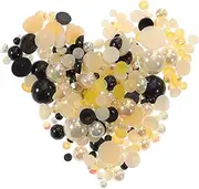 Nail Art Decorations Imitation Half Pearl Flatback Resin Pearl Nail Charms Multi-Function Decorative Adornments