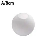 Matte White Globe Glass Lamp Shade Replacement Round Light Cover Fix 8cm