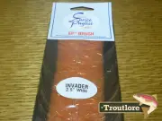 EP INVADER BRUSH 2.5 INCH ORANGE SUNRISE ENRICO PUGLISI - NEW FLY TYING DUBBING