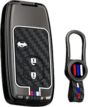 ontto luminous car key fob cover fit for Subaru BRZ Impreza XV Legacy for Toyota Land Cruiser Prado Crown Camry Prius key holder Metal Smart Shell case keyring keychain auto styling Accessories