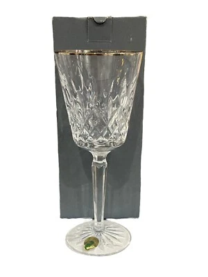Waterford Crystal Lismore Platinum Goblet Glass New In Box #101559