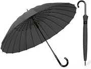Portable Golf Umbrella Oversize Windproof Stick Umbrella Hook Handle Fast Drying Reinforcement Cane Umbrella for Women Man Outdoor Sports Business
