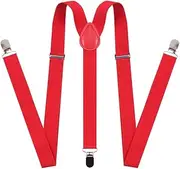 [chiyu-yang] Suspenders Bow Tie for Boys and Girls Strong Metal Clips Adjustable Design Elastic Suspender Classic Accessory Set