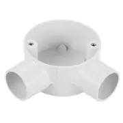 PVC Conduit Box Junction Box 90° 2 Way 25mm M4 x 0.7 for Electronic Project