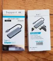 BYL-2011 4in1 USB Type-C To HDTV USB3.0 SD TF 4K Type C Hub Adapter