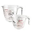 PYREX x PEANUTS SNOOPY Measuring Cup 2p Set(500ml(16.9oz)+ 250ml(8.5oz)),Charlie