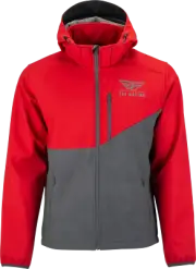Fly Racing Checkpoint Jacket (2024) Sm Grey/Red 354-6384S
