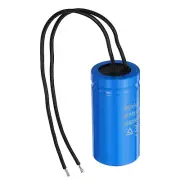CD60 Run Capacitor 100uF 250VAC 2 Wires 50/60Hz Motor Starting Capacitor Blue