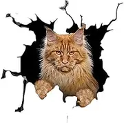 Misaakoeq Cat Stickers for , Stickers Cat Decals Cat Car Cracking Sticker, Car Door Window Cling Creative Scratches Cover for Toolboxes Window Laptops Trucks