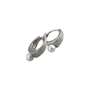 ANYCO Earrings Sterling Silver Punk Luxury Pave Crystal Zircon Pearl Ear Buckle For Women Girl Teen Fashion Stylish Accessories Jewelry Gifts