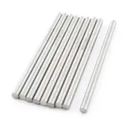 9Pcs 5mm x 100mm HSS Straight Machine Turning Tool Round Lathe Bar